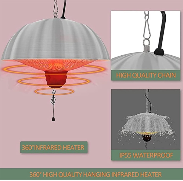 Mirror heater for bathroom
